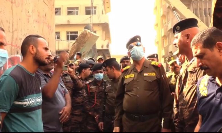 فتح نفق التحرير امام حركة العجلات ورفع الكتل الكونكريتية والبدء بحملة لتنظيف الشوارع 1 IMG 20201028 140044 644