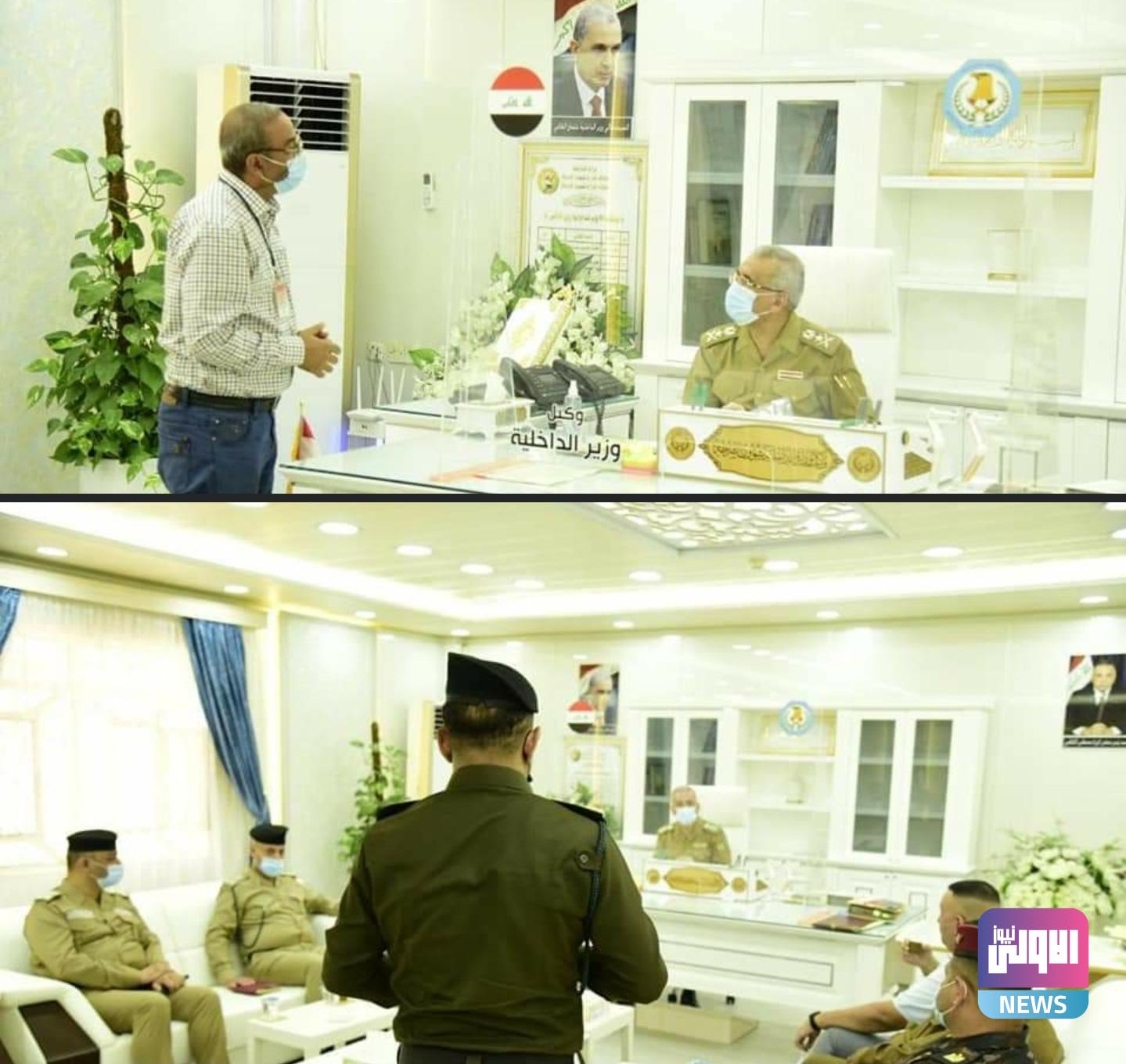 السيد وكيل وزارة الداخلية لشؤون الشرطة يستقبل عدداً من المواطنين والضباط والمنتسبين 1 Screenshot ٢٠٢٠١٠١٤ ٢٢٥٠٠٢ Facebook