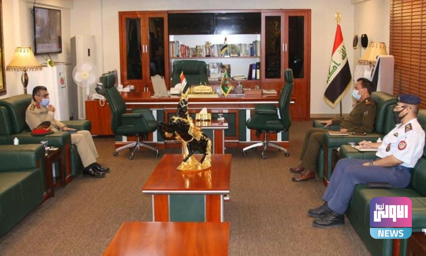 رئيس جامعة الدفاع للدراسات العسكرية العليا يستقبل الملحق العسكري للمملكة العربية السعودية بمقر الجامعة ببغداد 1 Screenshot ٢٠٢٠١٠١٧ ١٧٢٥٥٠ Facebook