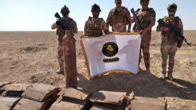 استخبارات قيادة عمليات الجزيرة تضبط اعتدة مختلفة في صحراء الشامية بالأنبار 6 Screenshot ٢٠٢٠١٠٢٠ ١٩١٥٢٨ Facebook