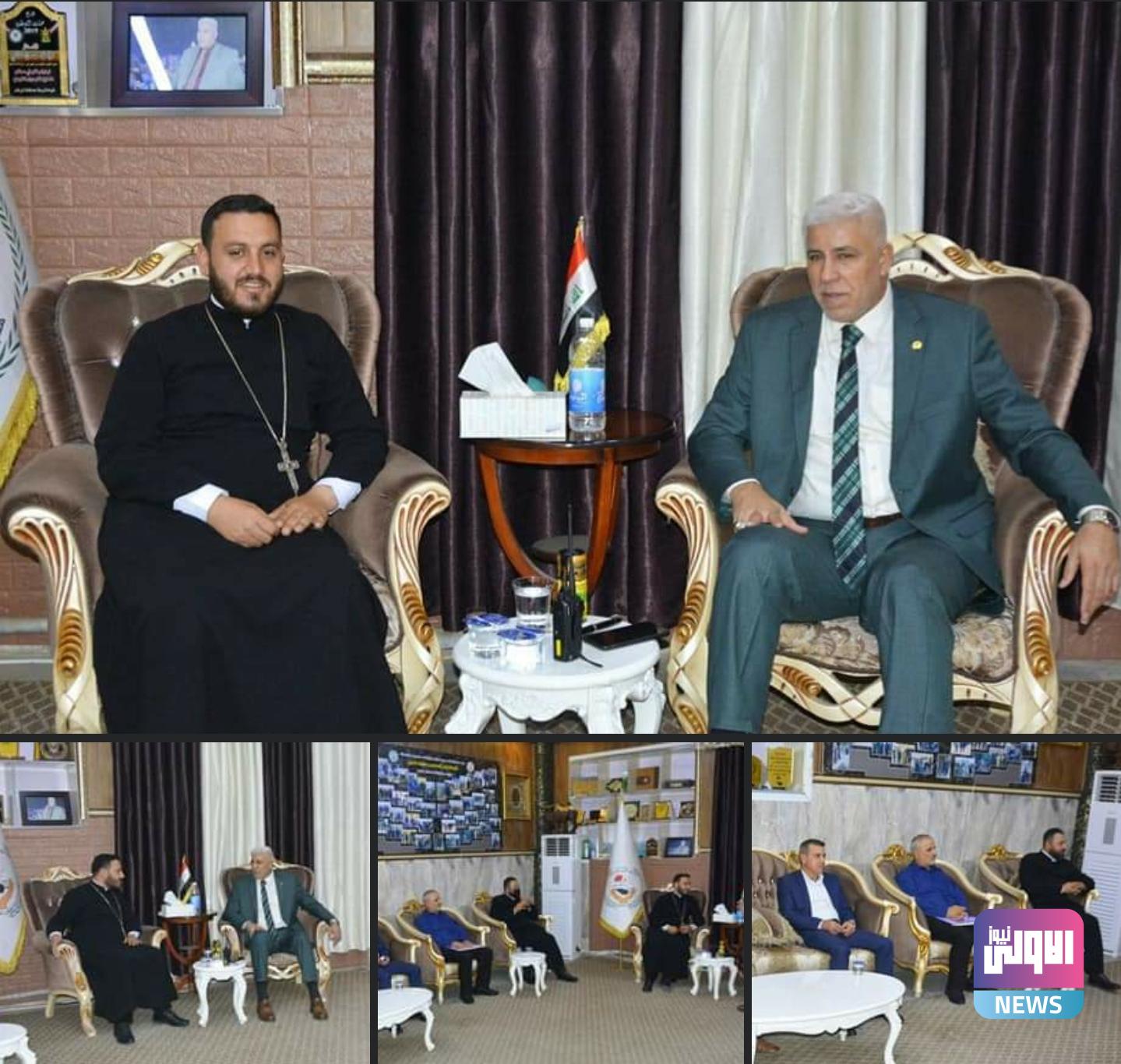 مدير شؤون الشهداء والجرحى يستقبل وفدا من كنيسة مارت شموني من محافظه نينوى 1 Screenshot ٢٠٢٠١٠٢٧ ٢٢٠٧٠٩ Facebook