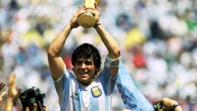 1 diego maradona argentina 1982 1986 1990 and 1994 e1441374189414