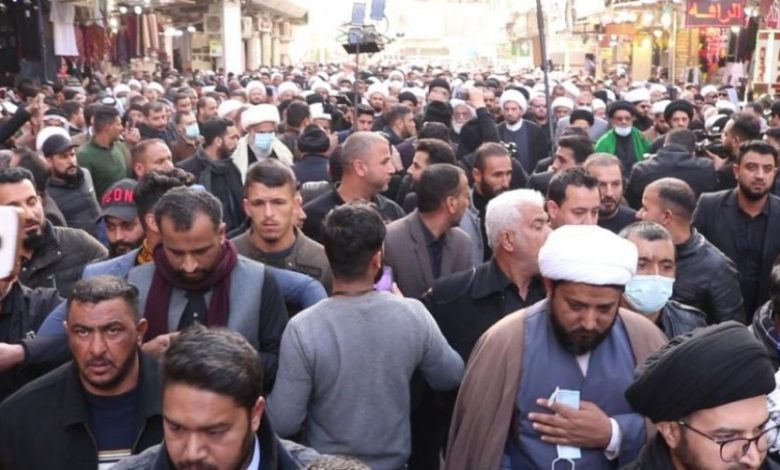 جموع غفيرة تحيي ذكرى استشهاد السيدة الزهراء (ع) بالنجف الاشرف 1 101712021 317b1210799d22d97f775022073a3bac