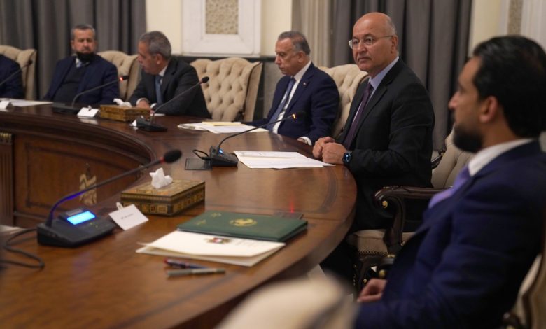 الرئاسات تجتمع مع مفوضية الانتخابات والمبعوثة الأممية: تأكيد على اقرار قانون المحكمة الاتحادية 1 U¢U U¥U¦ U¡U¥ 171212021 fb2f543f fa85 43da 8b10 e4218f0f2301