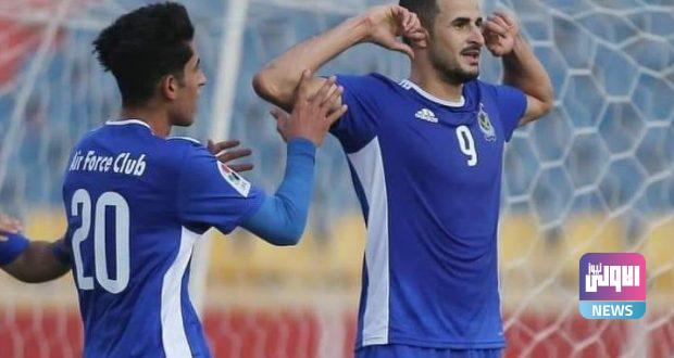 القوة الجوية يهزم أربيل ويتصدر الدوري مؤقتاً 1 القوة الجوية أيمن حسين e1606138464406 620x330 1