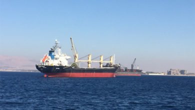 بواخر راسية في خليج العقبة الغد