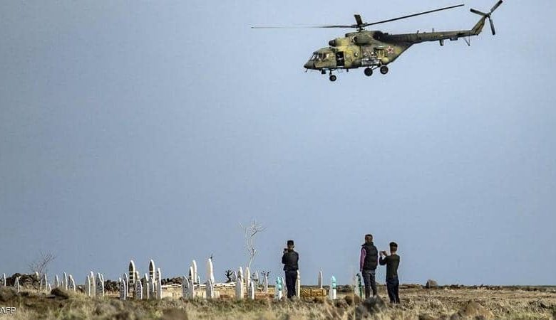 سقوط "هليكوبتر" روسية شمال شرقي سوريا 1 1 1418220