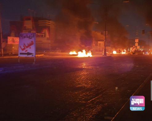 حرق إطارات في الديوانية احتجاجاً على احداث ذي قار 1 AC2F10D0 B729 47F9 A1A5 BC8C77991111