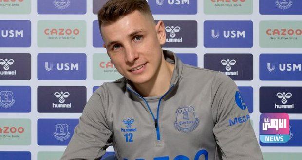 إيفرتون يُعلن رسمياً تجديد عقد لوكاس ديني 1 K5RSWV0B e1614188938896 620x330 1