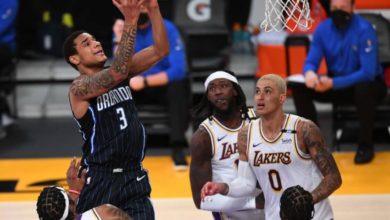 دوري كرة السلة الأمريكي..شرودر وكوزما يقودان ليكرز للفوز على أورلاندو ماجيك 9 1132111