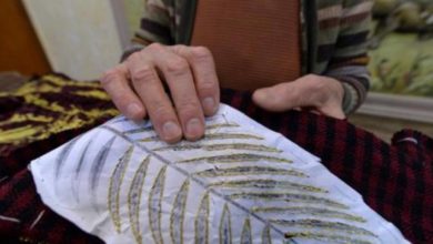 وشاح يختصر تراث منطقتهم.. هدية مسيحيي قرقوش إلى البابا 4 3D6D299C 38D2 4144 ADBE 983E750DEAB1