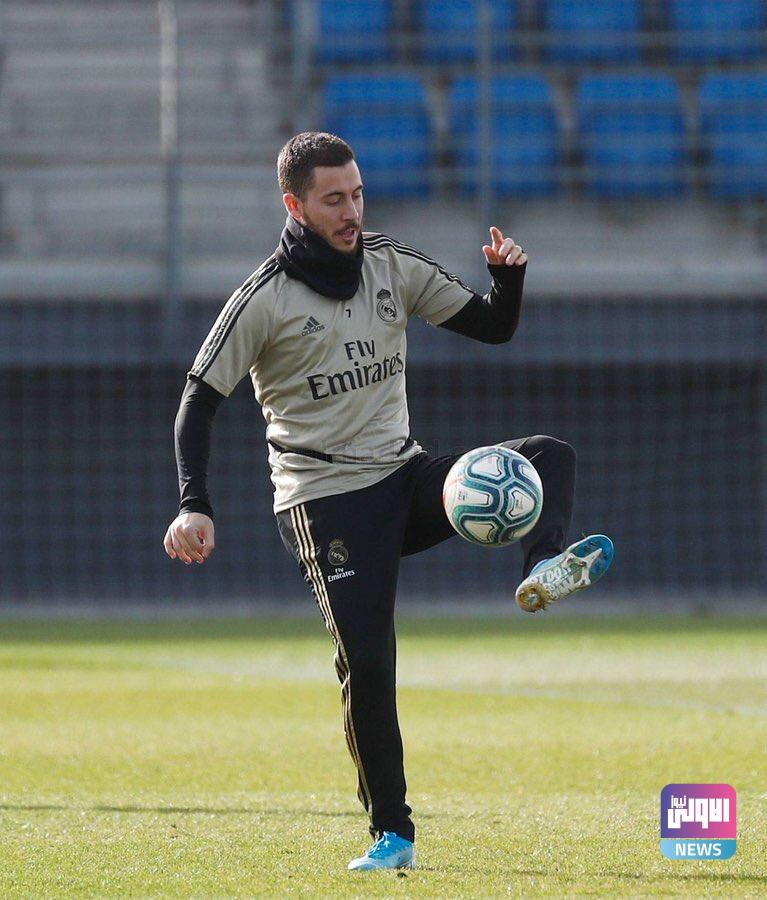 96874 هازارد فى مران ريال مدريد