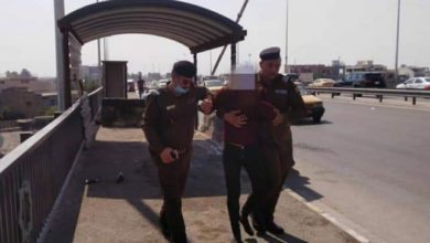 نجدة بغداد تنقذ شخصا حاول الانتحار برمي نفسه من اعلى جسر ١٤ رمضان 2 FB IMG 1614778297734