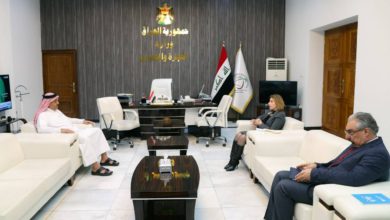 وزيرة الهجرة تبحث مع السفير القطري قيام الجمعية الخيرية القطرية بتشييد الدور واطئة الكلفة للعائدين 4 IMG 20210301 WA0068