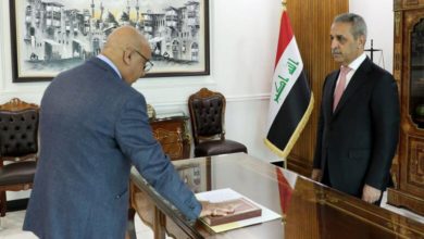 رئيس محكمة أستئناف الانبار يؤدي اليمين القانونية أمام رئيس مجلس القضاء الأعلى 6 5DB53703 D4F0 4E22 9419 0D0E5919419A