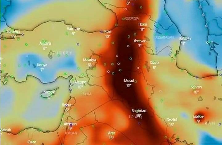 تنبؤات جوية.. تحذير من موجة" غاز سام" قادمة الى العراق من ايطاليا 1 EE6DEB21 FD0B 4E6F 8D1A BBA525DDE4DF