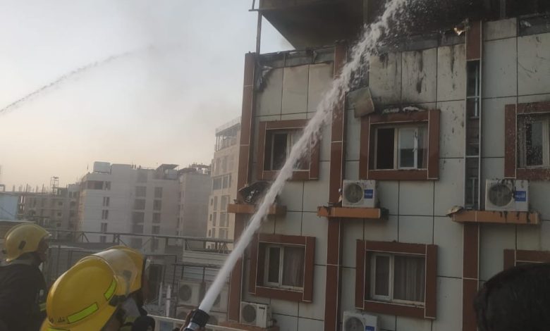 إخلاء 42 نزيلا والسيطرة على حريق اندلع في فندق وسط كربلاء 15 2E4D6920 1934 496A AC8B 6A105A46604D