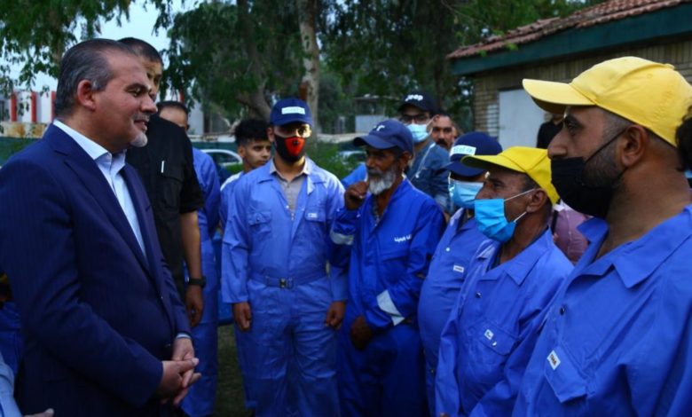 امين بغداد يوجه اهالي العاصمة بدعم عاملي النظافة واسنادهم 1 IMG 20210512 WA0031