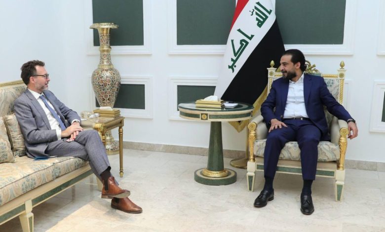 الحلبوسي يستقبل السفير الكندي ويؤكدان ضرورة تهيئة الاجواء المناسبة لإجراء الانتخابات المبكرة 1 51341560 E3B7 4407 8A3E 89AF56E5FD65