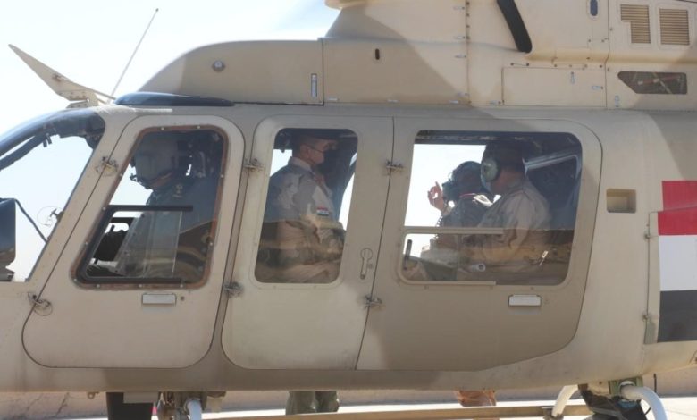 نائب قائد العمليات المشتركة وقائد القوات البرية يستطلعان جواً حدود مسؤولية عمليات ديالى 5 6A941CF3 2DBB 4F08 B7B2 071451AFBB26