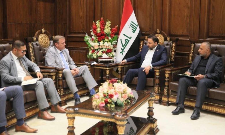 الكعبي يستقبل السفير الهولندي ويؤكد ضرورة اجراء الانتخابات المبكرة في موعدها المقرر 1 7F44E89F 3704 45B8 A040 624D998B9D15