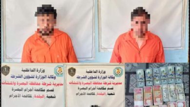 شرطة البصرة تلقي القبض على عصابة للسطو المسلح ومتهمين بحيازة المواد المخدرة 5 FB IMG 1624285704398