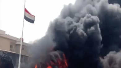 الدفاع المدني: النيران أخمدت قبل وصولها إلى مقر شركة نفط البصرة.. هذه الخسائر 2 IMG 20210628 WA0046