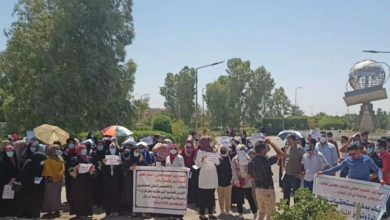 موظفو العقود واساتذة جامعة ذي قار يتظاهرون للمطالبة بصرف رواتبهم المتأخرة 4 BF0268C9 0FE0 4085 B9E8 2C92F8121A7C