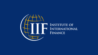 IIF logo card blue