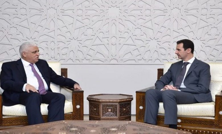الفياض يسلم الرئيس السوري دعوة لحضور قمة بغداد 1 49C8F0C7 5C35 4645 968E A40CE983539E