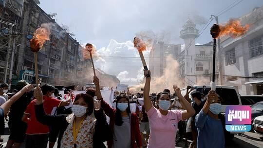 عدد القتلى منذ انقلاب ميانمار تجاوز الألف 1 611ccd8f42360423134d3aee