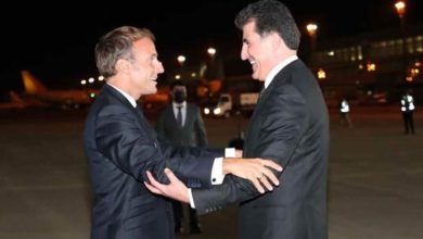 بارزاني يلتقي الرئيس الفرنسي لمناقشة عدة ملفات ابرزها انتخابات تشرين 4 978DBFF8 18DA 4F21 84DB 41FA605A5612