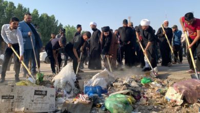 أفراد من التيار الصدري يباشرون بحملة التنظيف في النجف 3 7CA2123A 4217 451D A435 7AD9A4796A89