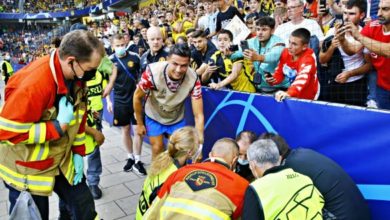 قبل بدء المبارة .. لفتة جميلة من رونالدو (صورة) 3 E Qp9zDXIAABii4 e1631640605936 620x330 1