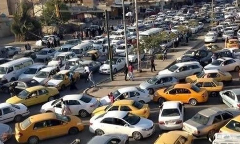 بغداد.. ازدحامات مرورية خانقة في شوارع العاصمة 1 F944276E FC38 48AE 8A7E 365723CBA22E