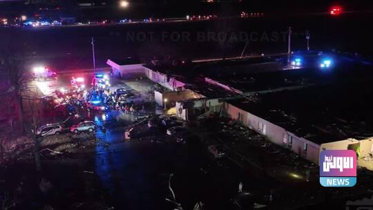 عشرات الضحايا جراء أعاصير تضرب الولايات المتحدة 1 61b4837442360447773e02b1