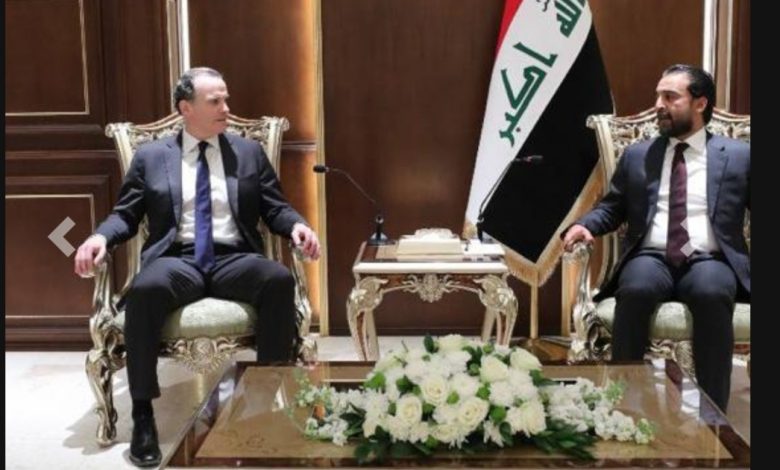 الحلبوسي ومكغورك يبحثان إنهاء الدور القتالي لقوات التحالف الدولي في العراق 1 IMG ٢٠٢١١٢١٣ ١٥٥٢٣٢