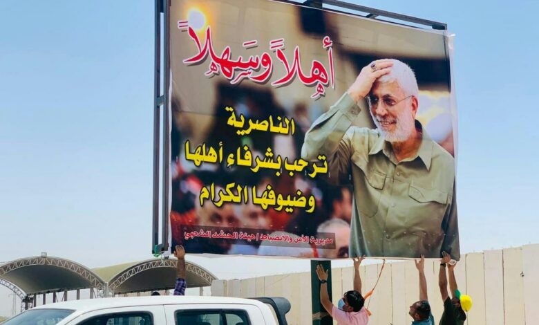 الحشد يستنكر رفع صورة شخصية سياسية بدل المهندس في ذي قار 1 161412022 183170