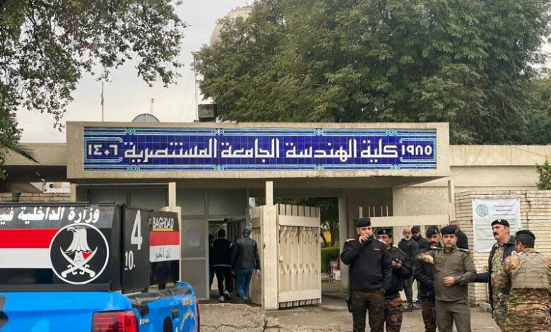 اخماد حريق اندلع داخل كلية الهندسة التابعة للجامعة المستنصرية ببغداد 9 IMG 20220117 123728 477