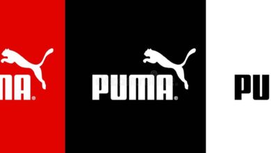 set puma logo sportwear brand sports equipment sportswear company vector zaporizhzhia ukraine may 222305875