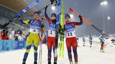 الألعاب الأولمبية الشتوية.. ذهبية ثالثة للنرويجية رويسلاند 6 4150693 2022 02 13T103758Z 1985635532 SP1EI2D0TJ8PX RTRMADP 3 OLYMPICS 2022 BIATHLON