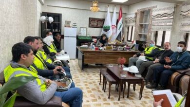 وفد منظمة ( UNDP ) يطلع على إعادة التأهيل في مصنع المحاليل الوريدية في نينوى 14 IMG 20220217 WA0003