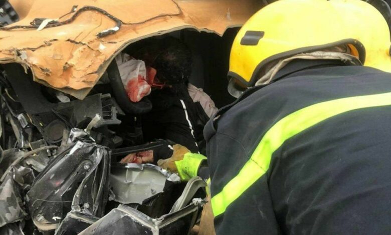 إنقاذ ثلاثة مواطنين وانتشال أربع جثث بعد حادث مروري في الديوانية 1 IMG 20220219 111950 217