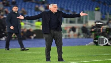 أمل مورينيو لإنهاء عقدة الكبار في ديربي روما ضد لاتسيو 2 124 130642 roma lazio mourinho win 700x400