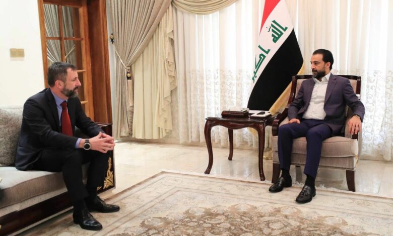 الحلبوسي يبحث مع سفراء أستراليا وإسبانيا والتشيك الأوضاع الدولية والإقليمية؟ 5 IMG 20220307 WA0024