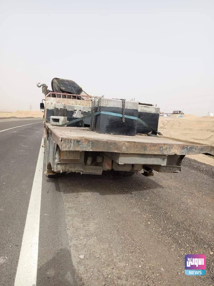 القطع الخرسانية المحملة في شاحنة سببت بمقتل شخصين على طريق كركوك – دوز 5 06368C90 DB5A 4B55 A45D 7D1537388312