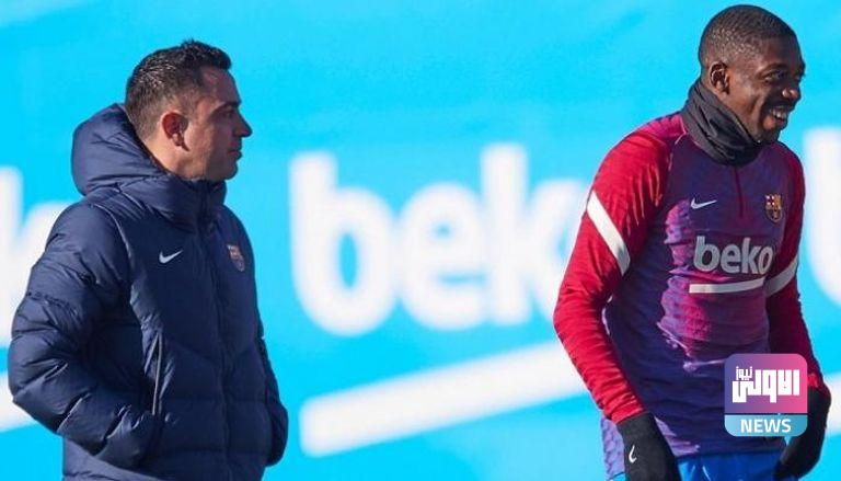 تشافي يمهد لحسم مستقبل رباعي برشلونة 1 192 215631 xavi dembele barcelona
