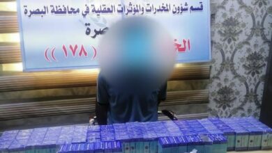 شرطة البصرة تعلن القبض على اخطر تجار المخدرات في ابي الخصيب 5 IMG 20220413 111935 918