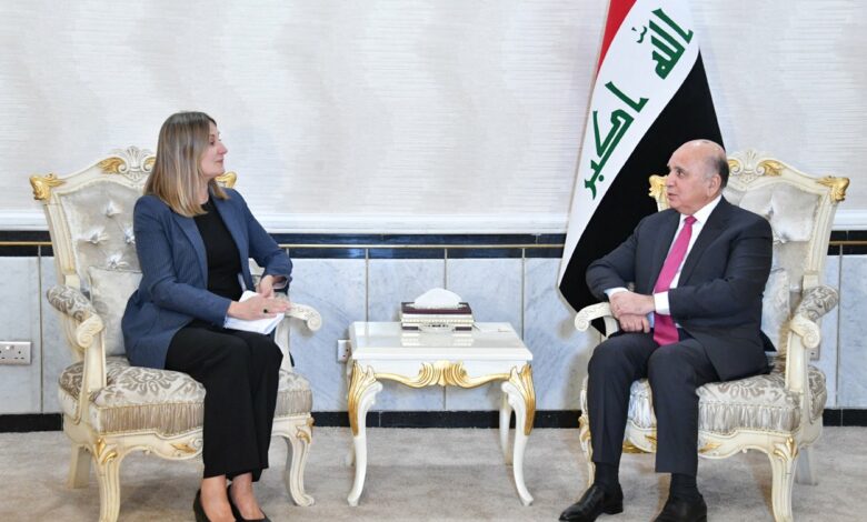 الخارجية :يعرب عن اهتمام الحكومة بتطوير العلاقات الثنائية بين العراق والنرويج 1 IMG 20220426 233143 552