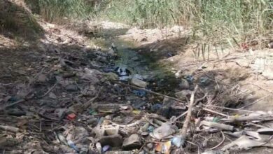  جفاف نهر خريسان شمال شرق بعقوبة في محافظة ديالى بشكل كامل ( صور) 5 225C5414 CC27 4C24 B457 29264F99D351